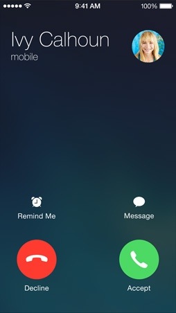 iOS 7.1 call changes