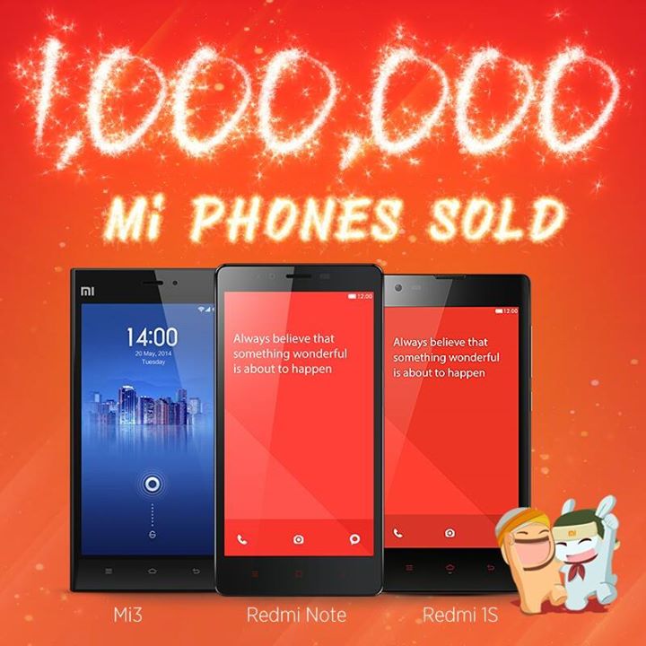 Xiaomi One Million India