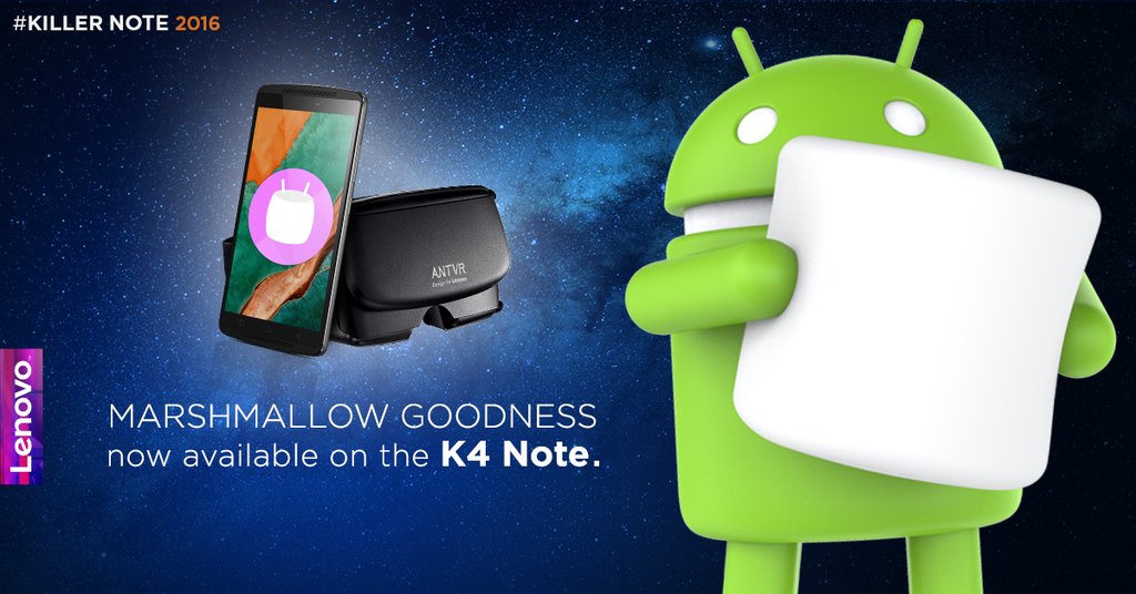 Lenovo K4 Note Android Marshmallow