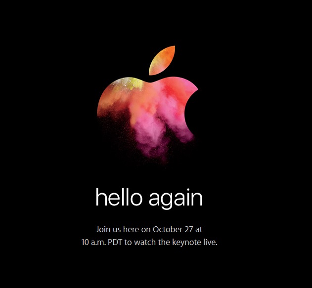 Apple 27 October Invite