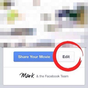 Edit facebook lookback video