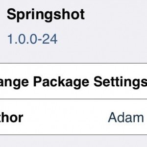 SpringShot jailbreak tweak