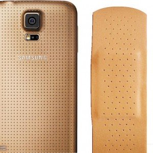 Galaxy S5 compared to band aid