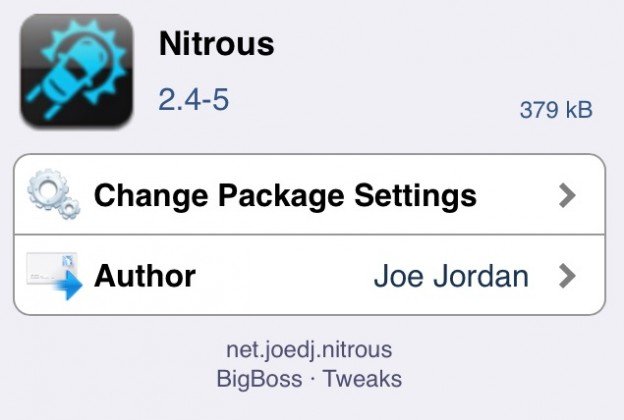 Nitrous Jailbreak Tweak
