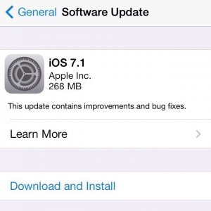 iOS 7.1 public release