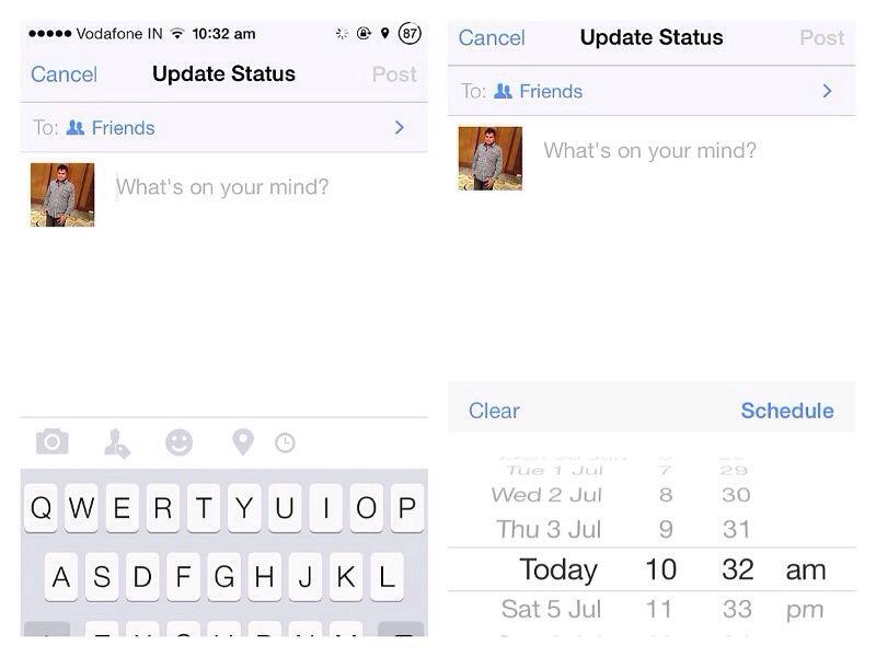 Facebook app for iOS update adds Schedule posts