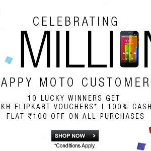 Flipkart Motorola 1 Million