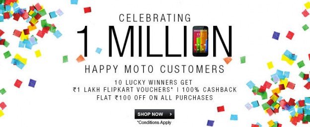 Flipkart Motorola 1 Million