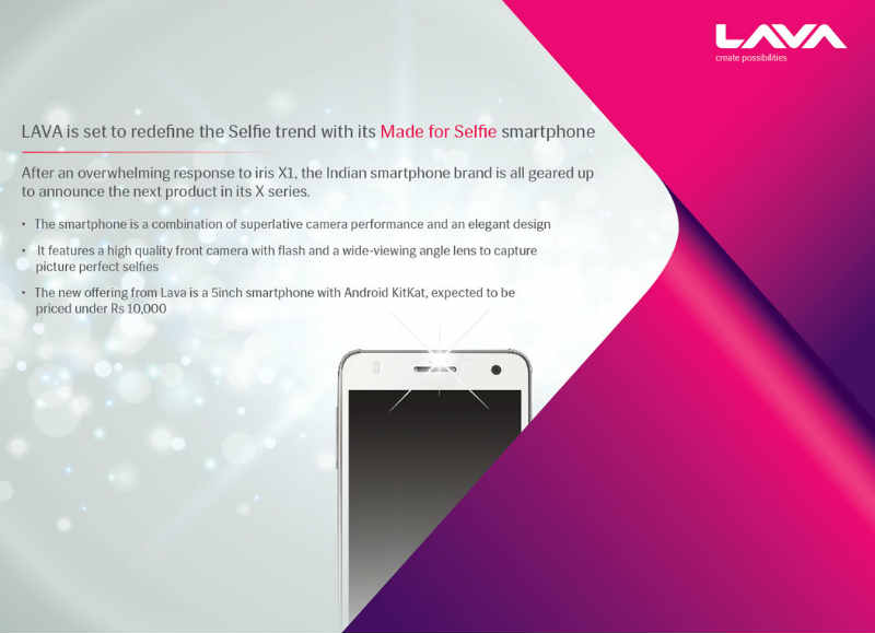 Lava to launch Iris X5 selfie smartphone priced under Rs. 10000
