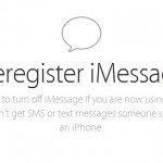 Deregister iMessage