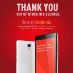 Xiaomi RedMi Note 4G out of stock India