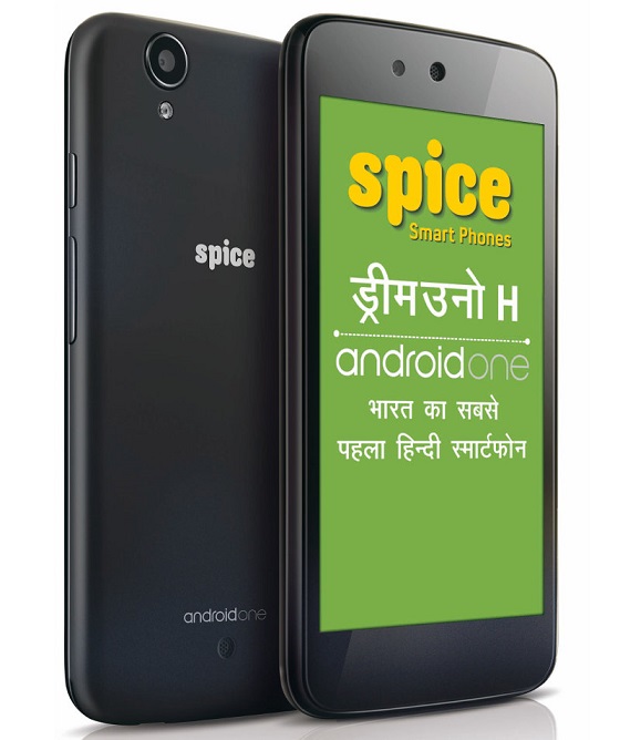 Spice Dream Uno H Mi-498H Hindi Android One launched for Rs 6,499
