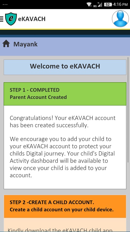 eKAVACH Parent app