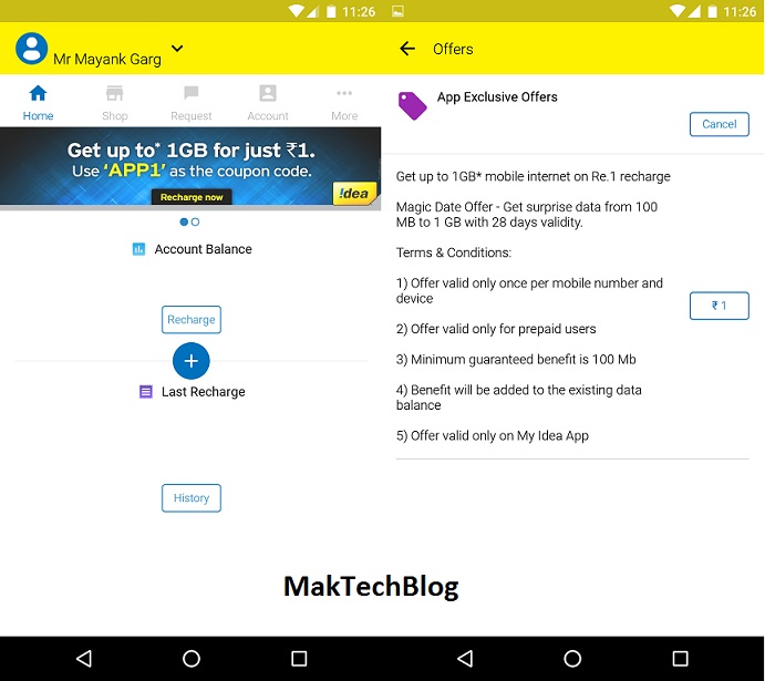 Idea offering 1GB of free data on downloading its ‘My Idea App’