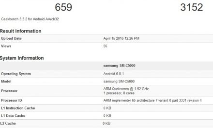 Samsung Galaxy C5 SM-C5000 appears in benchmark, 4GB RAM in tow