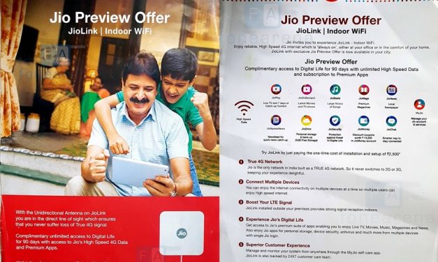 JioLink Indoor WiFi router from Reliance Jio Preview offer surfaced