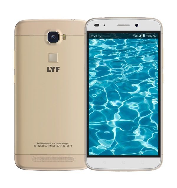 Reliance LYF Water 9 with Fingerprint sensor launched in India for Rs. 8,699