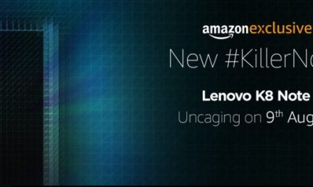 Lenovo K8 Note launching in India on 9th August, to be available on Amazon